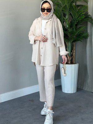 Müslin Takım Bej