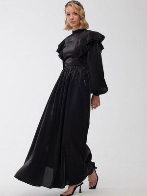 Işıltılı Grace Abiye Elbise Siyah Işıltılı Grace Abiye Elbise Siyah