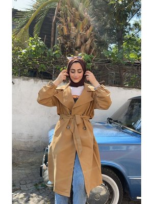 Kol Kemerli Owersayz Kalıp Trençkot