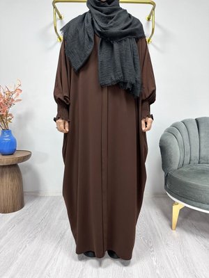 Aişe Yarasa Kol Ferace Elbise