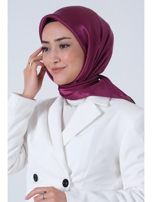 Koyu Fuşya Janjan Eşarp