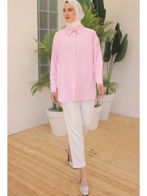 Pembe Çizgili Gömlek