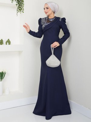 Pul Detaylı Balık Abiye Elbise Albise