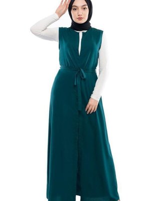 Moda Çizgi Yakalı Yelek Moda Çizgi Yakalı Yelek