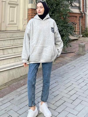 Warmvibes Baskılı Sweatshirt