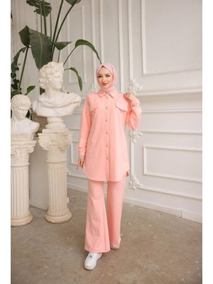 Somon Cep Detaylı İkili Takım Somon Cep Detaylı İkili Takım