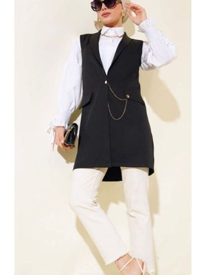Zincir Detaylı Yelek Zincir Detaylı Yelek