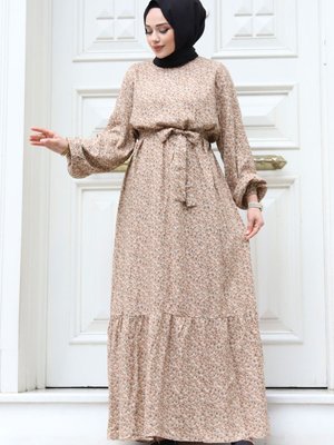 Küçük Çiçek Desenli Elbise