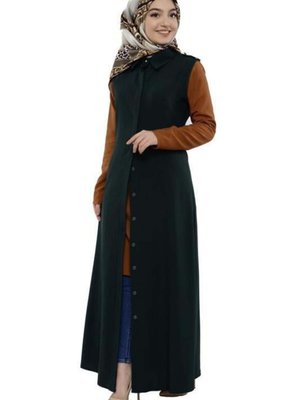 Gömlek Yakalı Yelek Zümrüt Yeşili