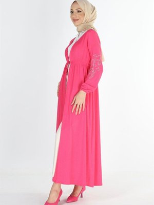 Büzgülü Uzun Hırka Büzgülü Uzun Hırka