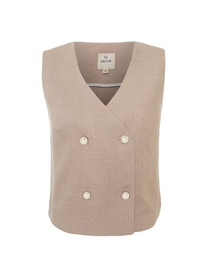 Kısa Keten Yelek Kısa Keten Yelek