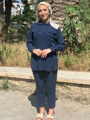 Lacivert Tensel Kot Takım Lacivert Tensel Kot Takım