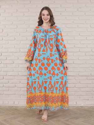 Dokuma Uzun Kol Elbise