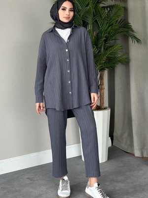 Müslin Takım Füme