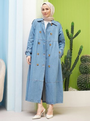 Mavi Denim Kap Pardesü Mavi Denim Kap Pardesü