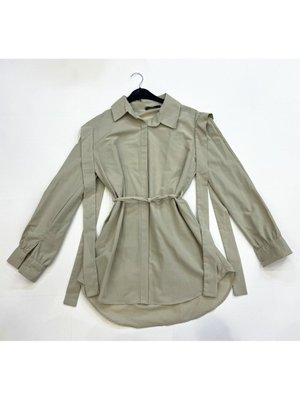 Pamuklu Omuz Kuşak Detaylı Giyim Gömlek