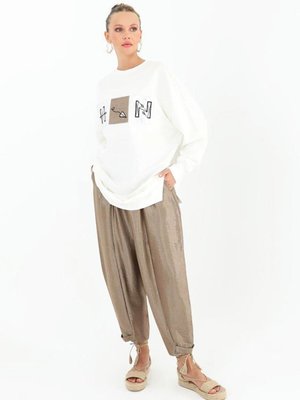 Haki Jakar Pantolonlu Sweat Takım Haki Jakar Pantolonlu Sweat Takım