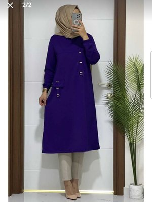 İki İplik Taş Yapıştırmalı Tunik