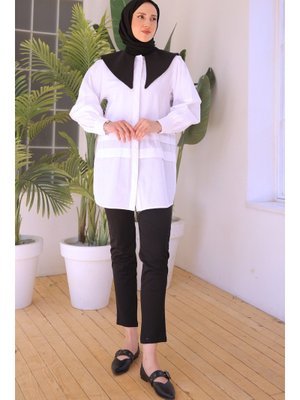 Beyaz Sivri Yakalı Gömlek