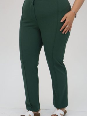 Zümrüt Büyük Beden Scuba Çimalı Pantolon