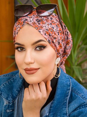 Koyu Pudra Çapraz Bantlı Bone