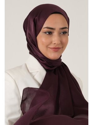 Koyu Mürdüm Janjan Şal