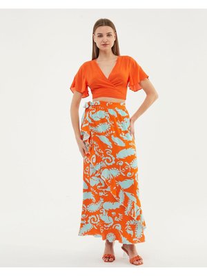 Anvelop Volanlı Etek