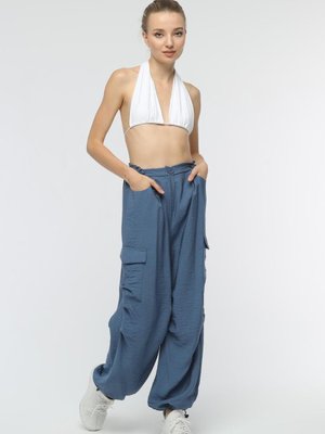 İndigo Kargo Cepli Lastikli Spor Pantolon İndigo Kargo Cepli Lastikli Spor Pantolon