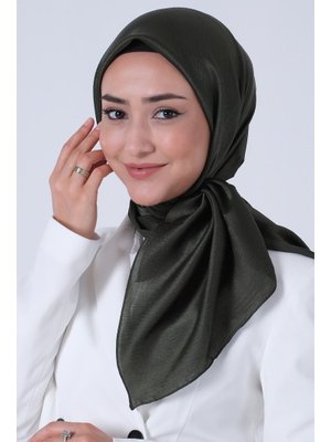 Koyu Haki Janjan Eşarp