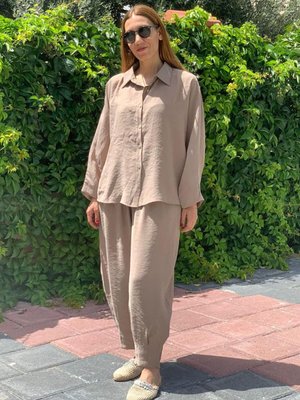 Vizon Tensel Kumaş Gömlekli Takım Vizon Tensel Kumaş Gömlekli Takım