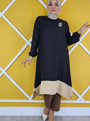 Kadın Broş Ve Bin Detaylı Tesettür Tunik