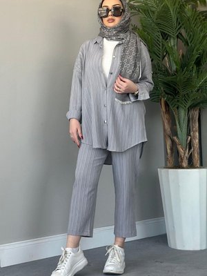 Müslin Takım Açıkgri