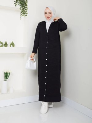 Tüylenmez Tam Boy Hırka Soğuk İplik Merserize