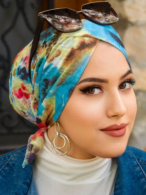 Çok Renkli Çapraz Bantlı Bone