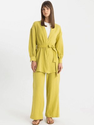 Wide Leg Müslin Pantolon C6492ax24sm