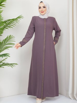 Yeni Sezon Kol Ve Boydan Taş Işlemeli Şık Kaliteli Zarif Yazlık Ferace