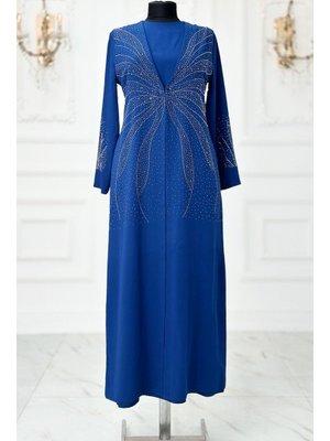 İndigo Ceren Abiye Elbise
