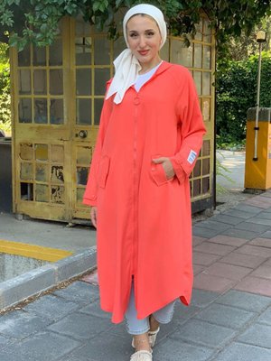 Coral Kolu Apoletli Jakarlı Kap Coral Kolu Apoletli Jakarlı Kap