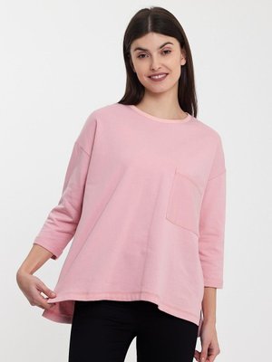 Pembe Cep Detaylı Sweatshirt Pembe Cep Detaylı Sweatshirt