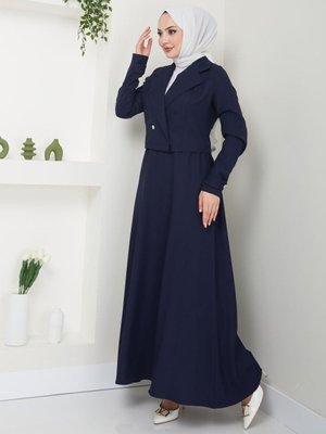 Etek Ceket İkili Takım Elbise Lacivert