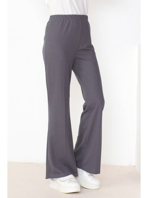 Gri Piyale İspanyol Paça Pantolon