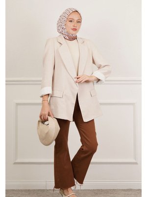 Keten Blazer Ceket Keten Blazer Ceket