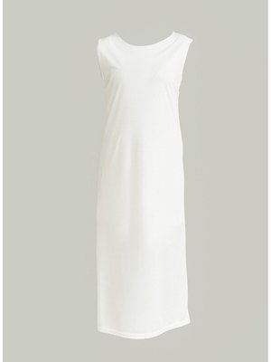 Kolsuz Uzun Elbise Astarı Içlik Beyaz Kolsuz Uzun Elbise Astarı Içlik Beyaz