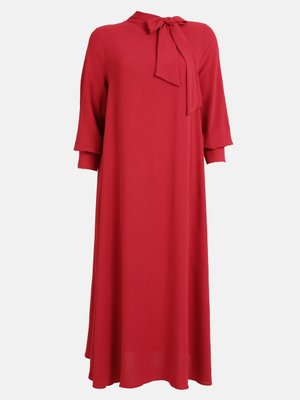 Vişne Büyük Beden Elbise