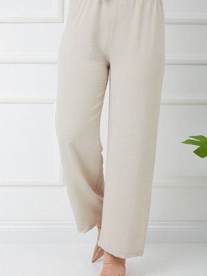 Airobin Kumaş Bol Paça Pantolon