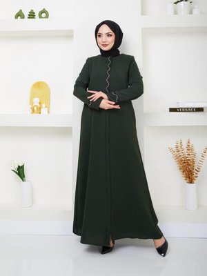 Havin Kadın Büyük Beden Taşlı Anne Ferace