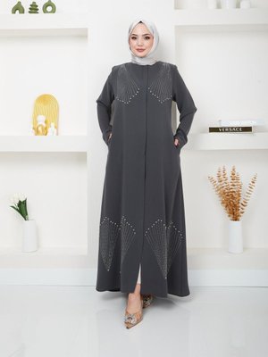 Eteği Taşlı Petek Ferace