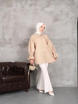 Çizgili Kolları Baglamalı Tunık