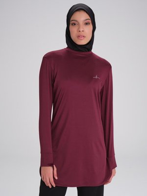 Active Uzun Kollu Bisiklet Yaka Mor Antrenman Tişörtü Act