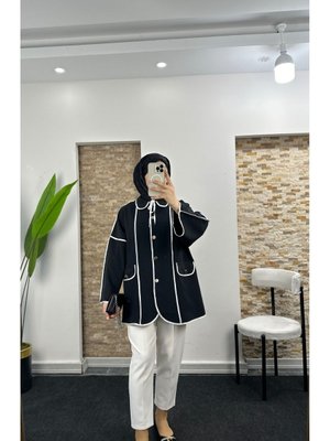 Uzun Şeritli Ceket Gömlek